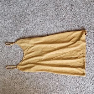 Shimmery gold tank swim coverup/dress - brand new